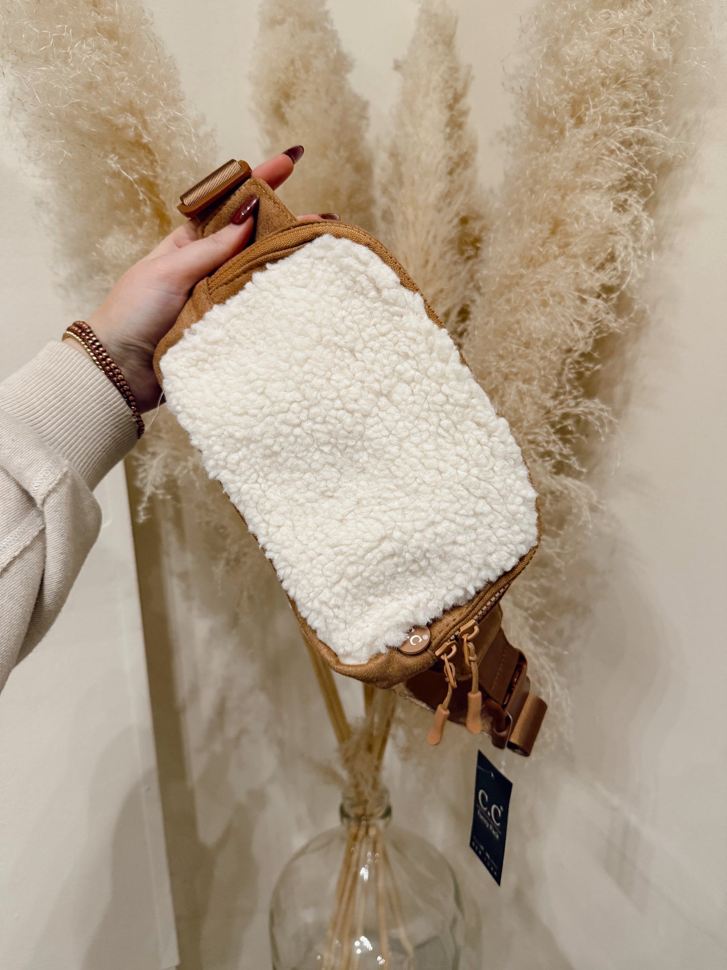 Sherpa Suede Belt Bag