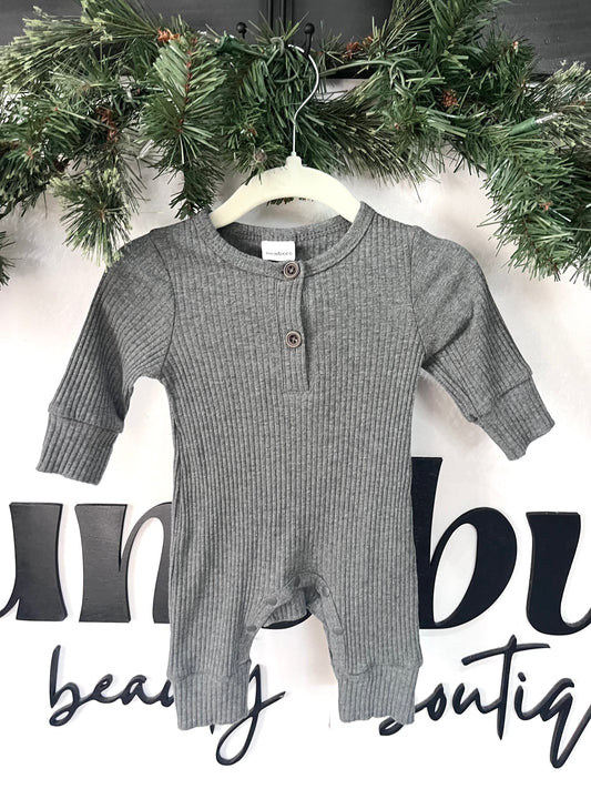 Gray Cotton Jumpsuit