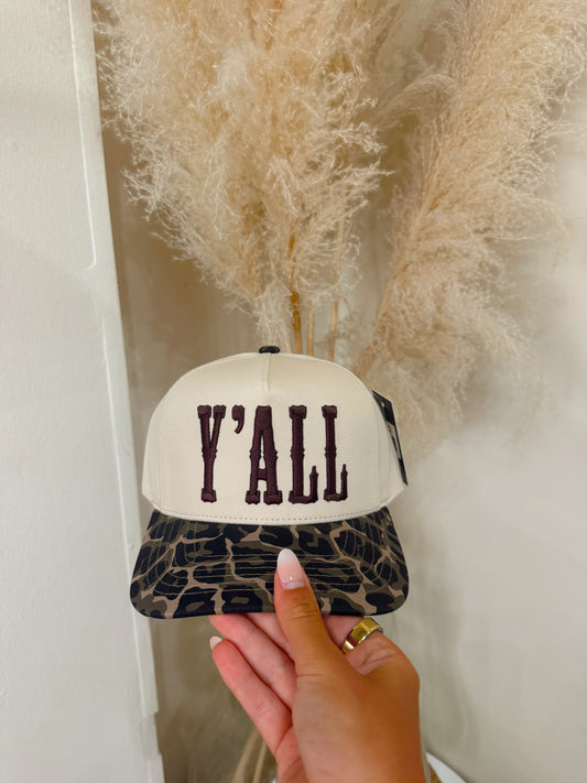 Y'all Leopard Hat