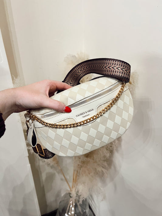 Ivory Checkmate Crossbody