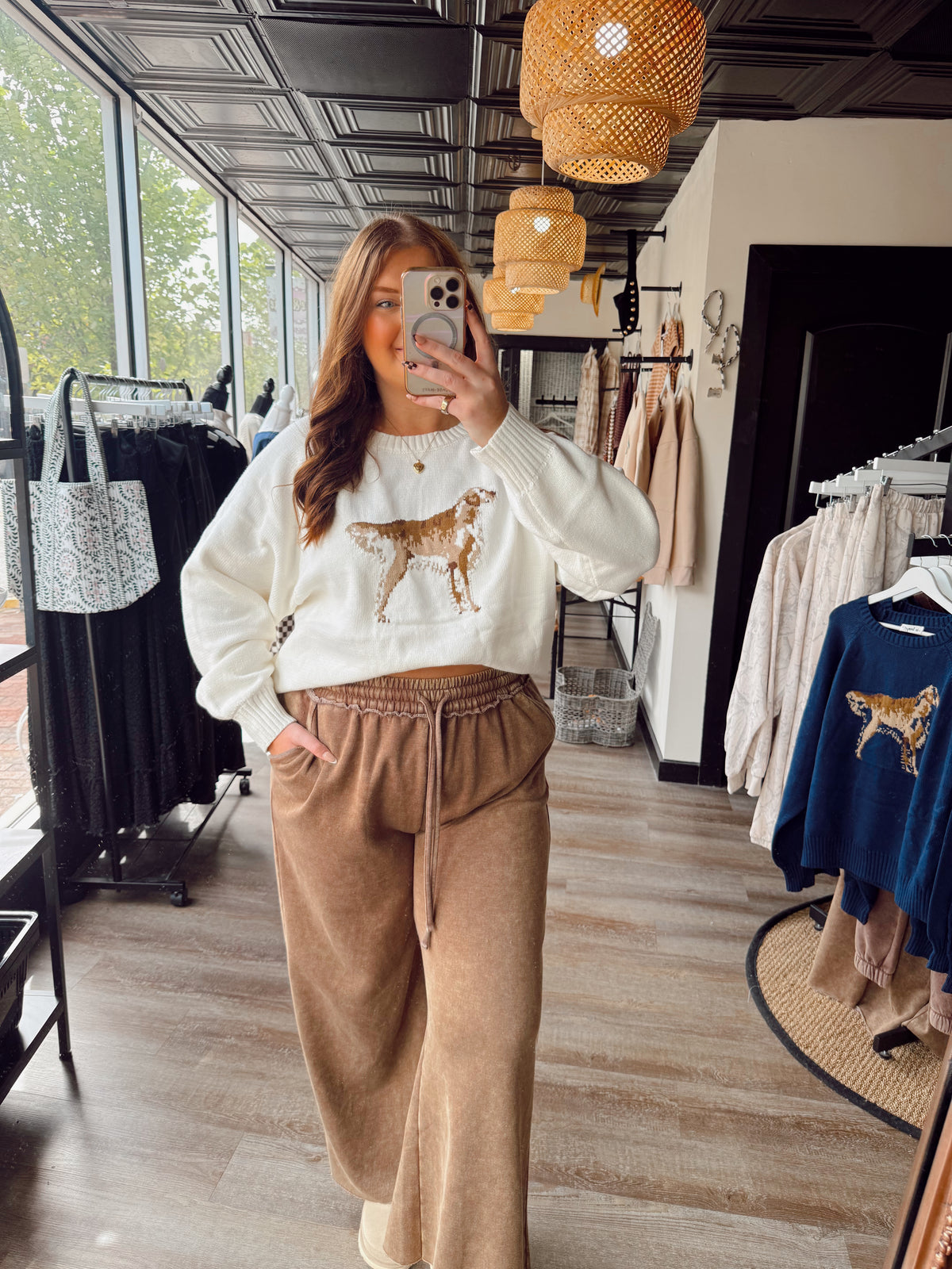 Cream Retriever Sweater