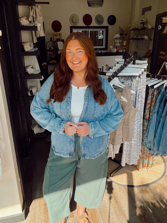 Seasons Change Denim Button Down