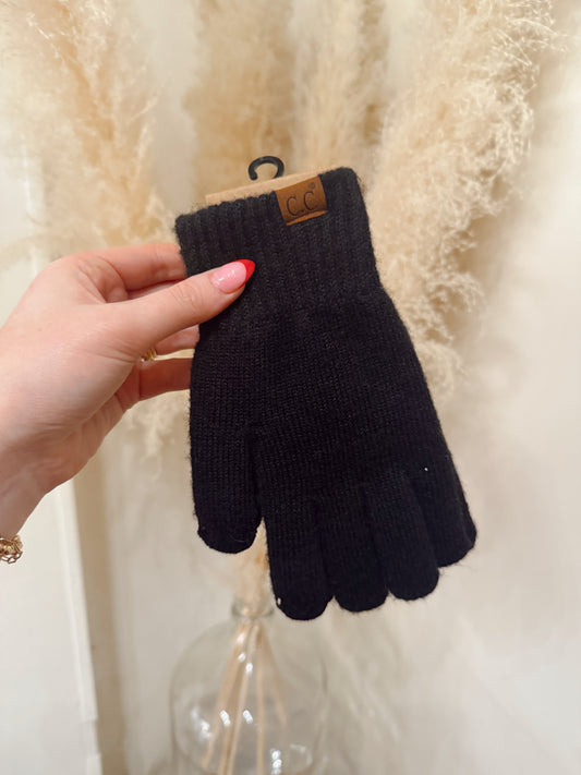 Black Touch Screen Gloves