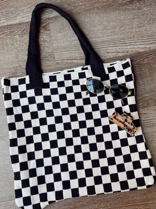 Checkered Canvas Bag