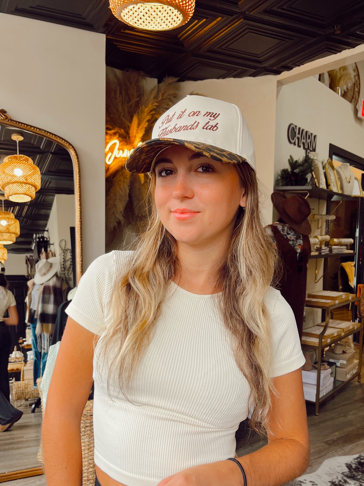 Leopard Put It On My Husbands Tab Hat