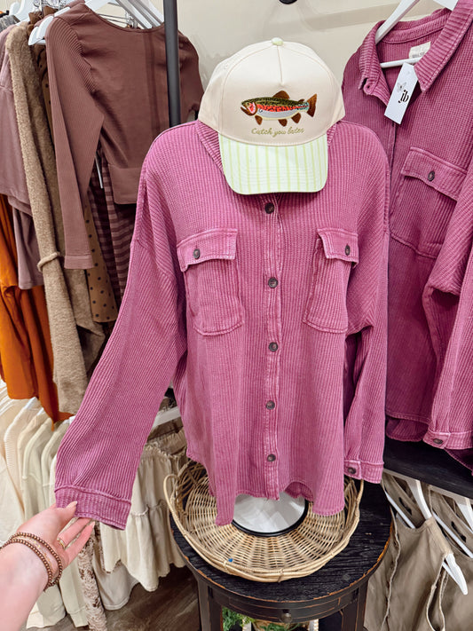 Pretty Plum Shacket