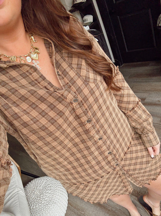 Pumpkin Patch Flannel Dress