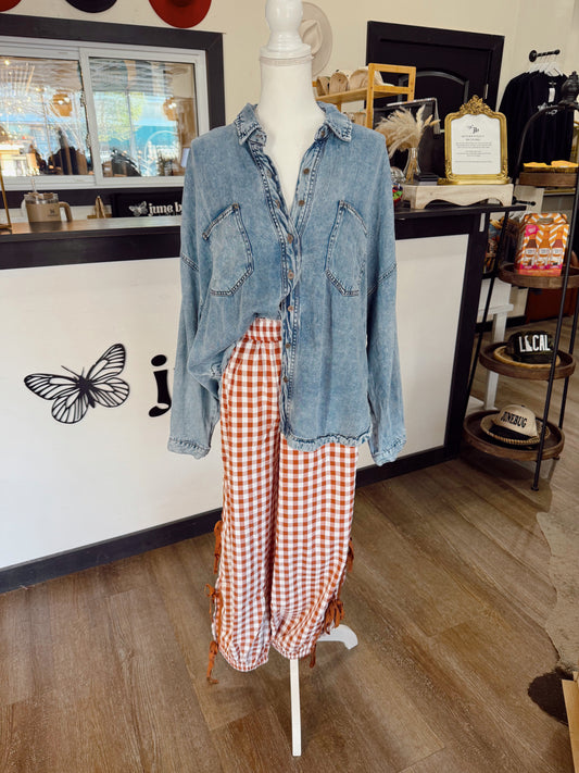 Maple Gingham Pants