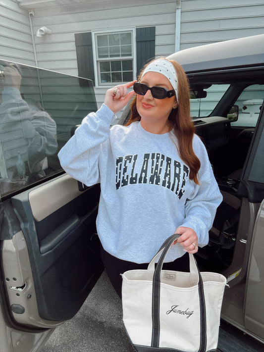 Delaware Black Polka Dot Sweatshirt