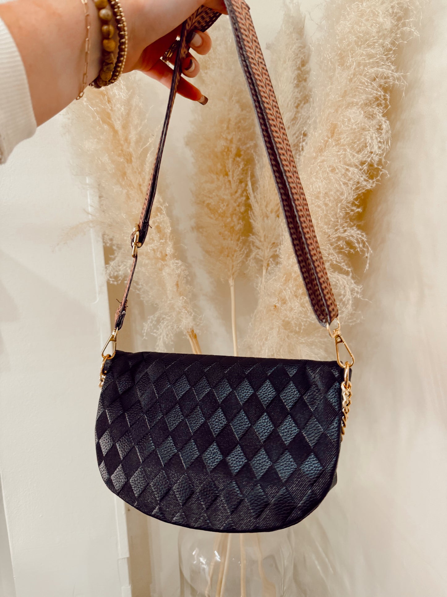 Black Everyday Checkered Bag