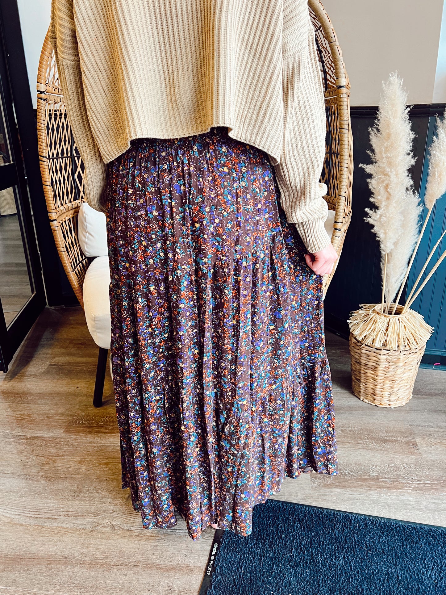 Autumn Leaf Maxi Skirt