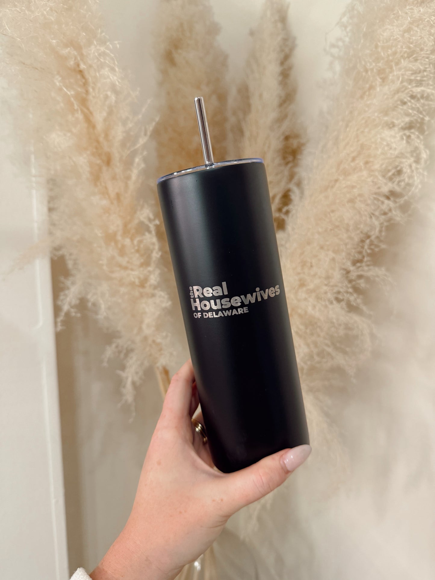 Black Real Housewives Of Delaware Skinny Tumbler