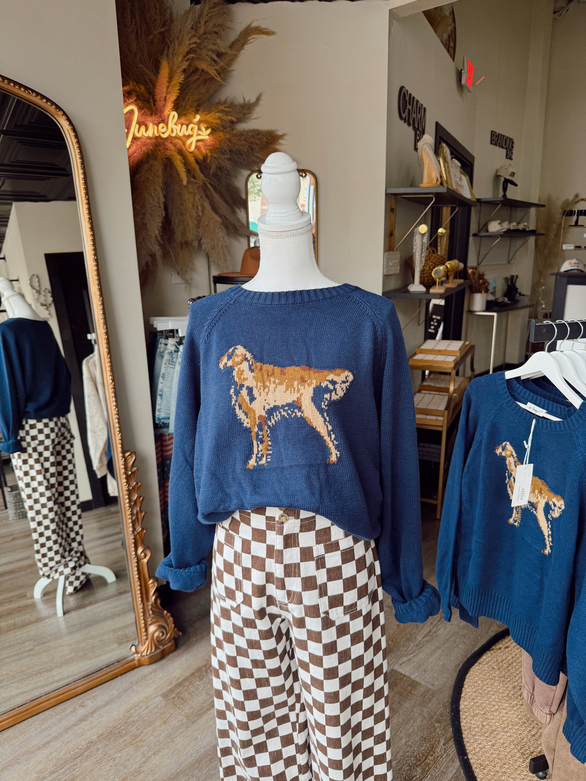 Navy Retriever Sweater