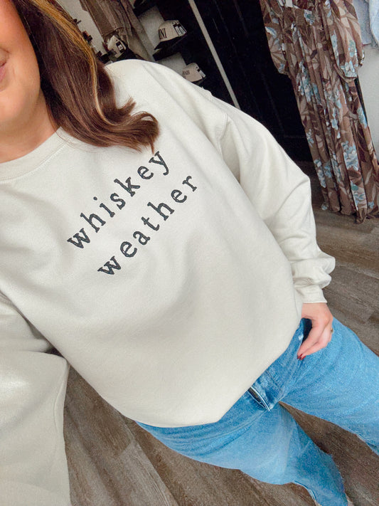 Sand Whiskey Weather Sweatshirt