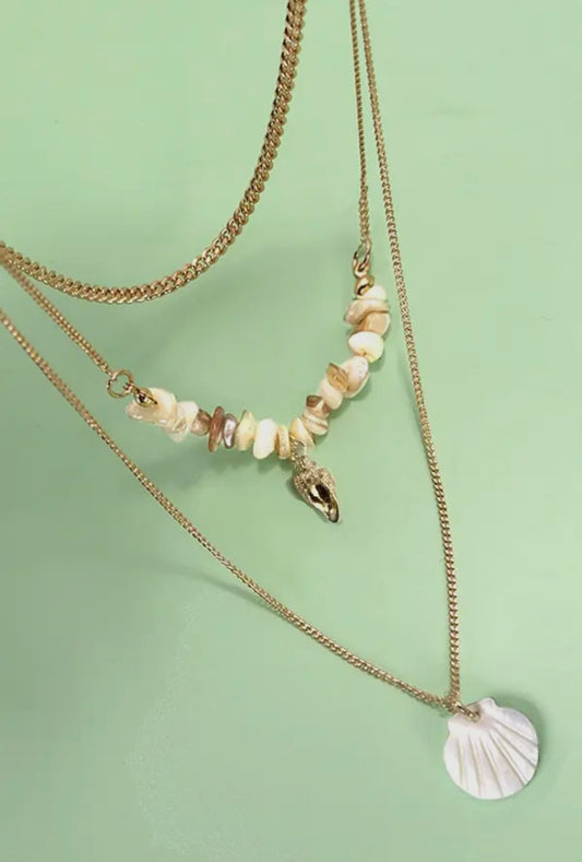 Conch Layered Necklace