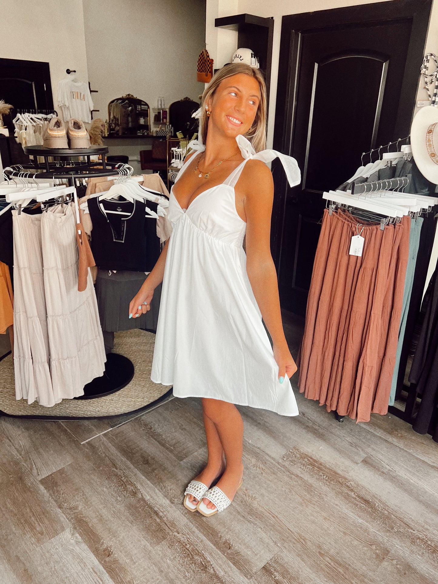 Bow Babydoll Dress