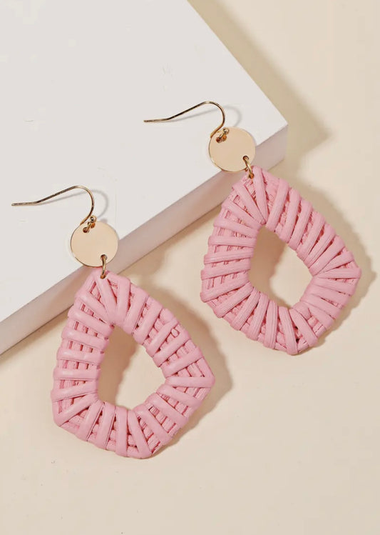 Pink Chunky Earrings