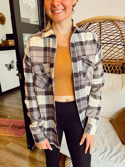 Sand Flannel Shirt