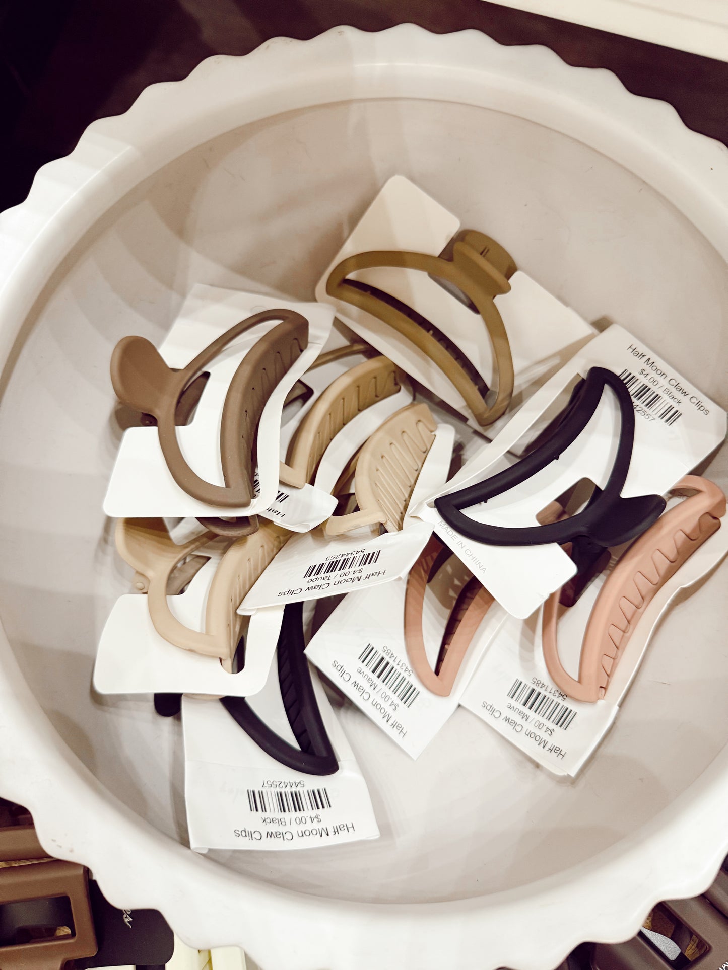 Half Moon Claw Clips