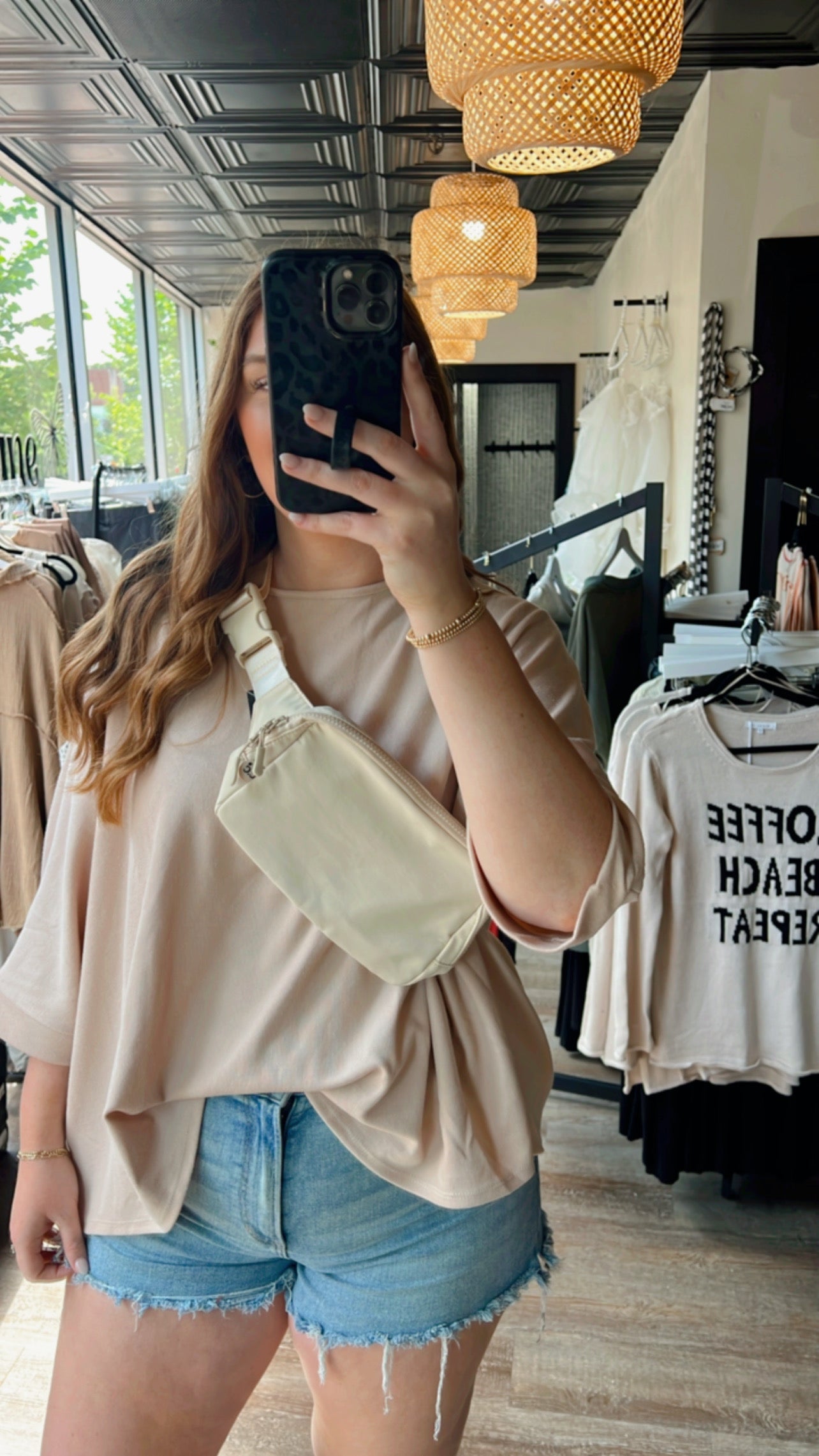 Beige Everyday Belt Bag