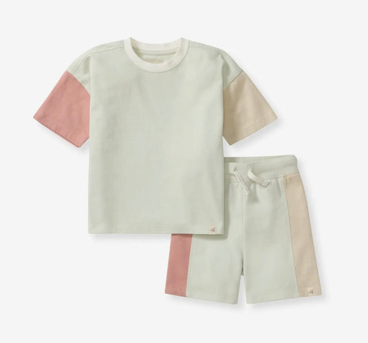 Color Block Tee Set