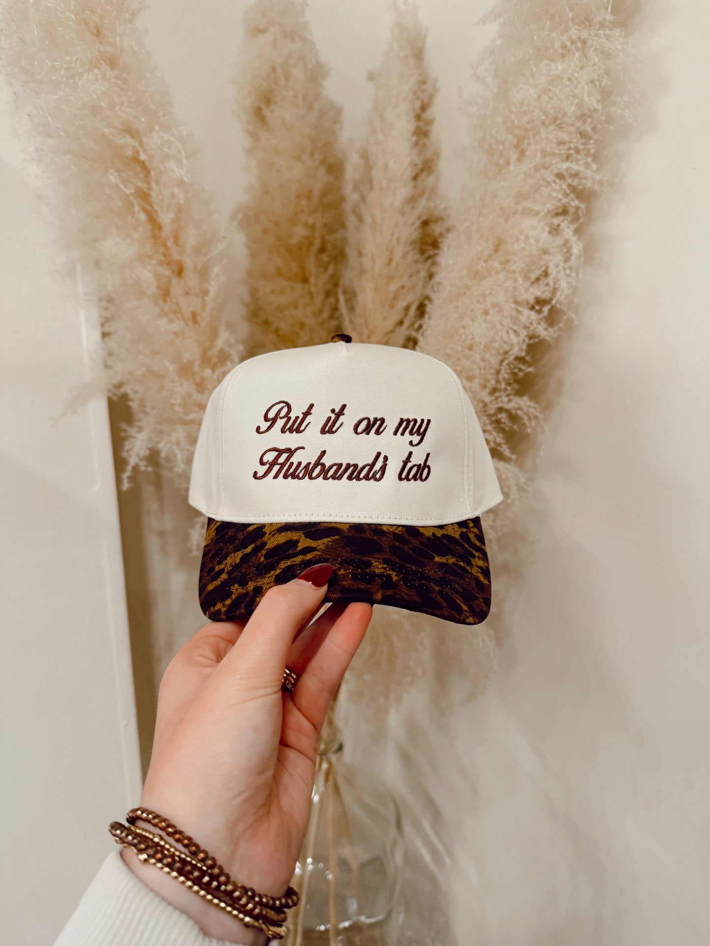 Leopard Put It On My Husbands Tab Hat