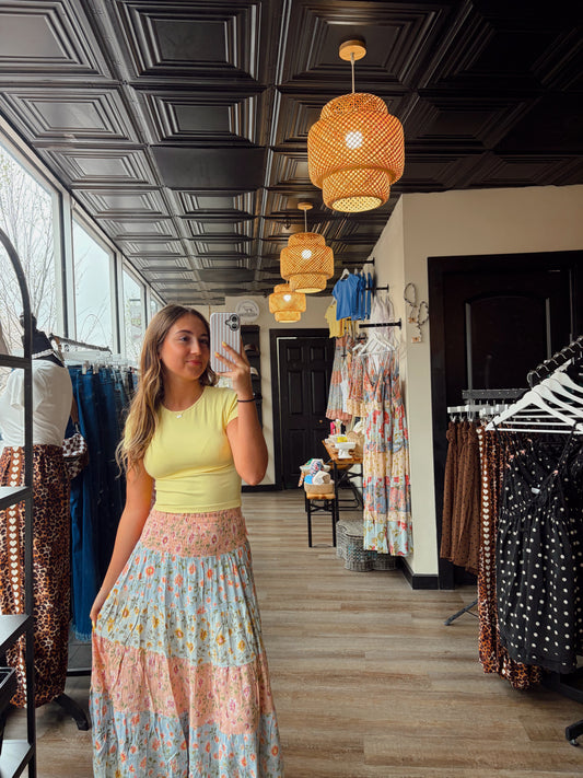 Butter Yellow Baby Tee