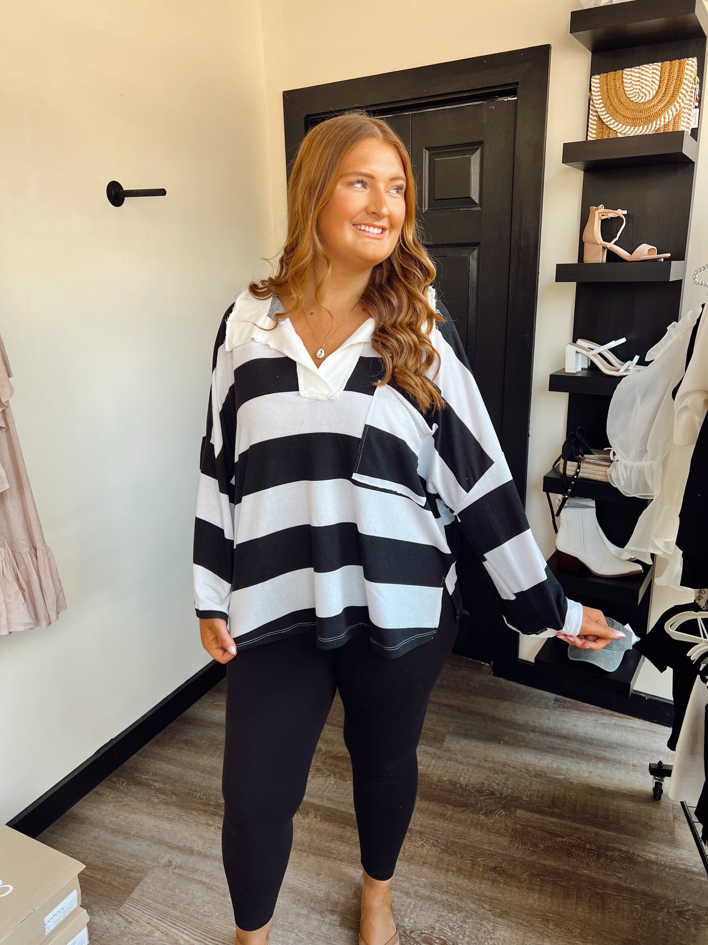 Sawyer Oversized Striped Top