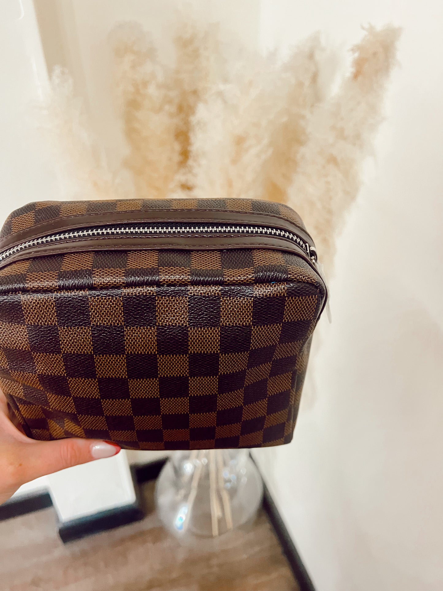 Brown Checkmate Bag