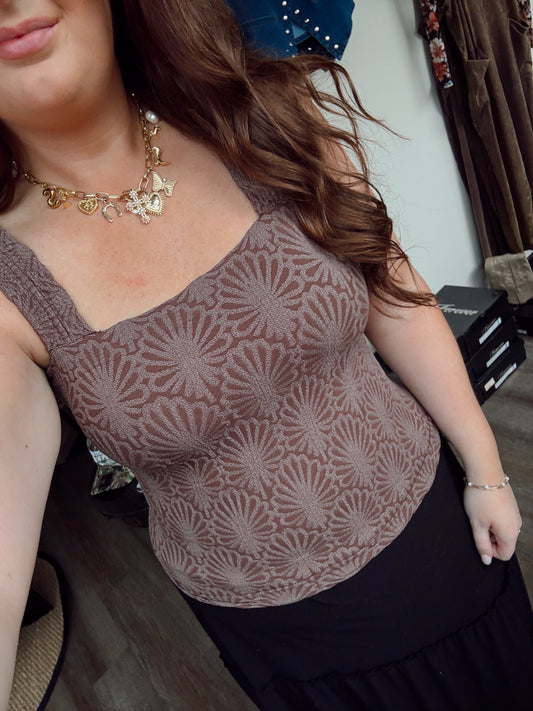 Cinnamon Lace Top