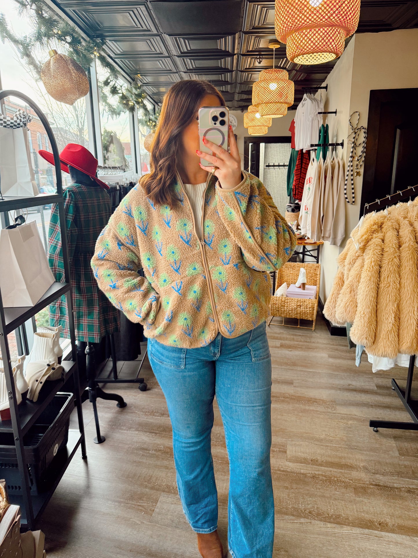 Floral Fleece Jacket