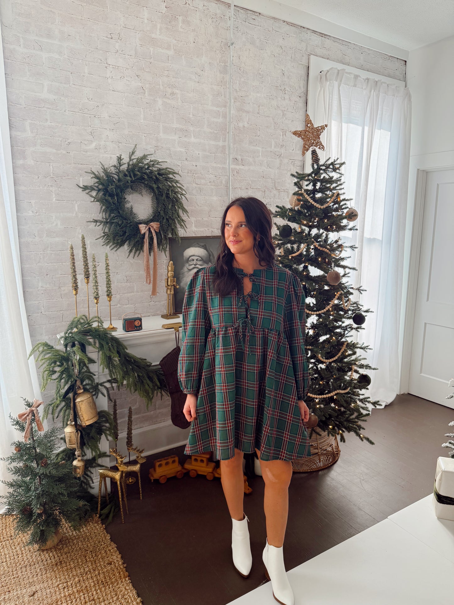 Holiday Plaid Dress