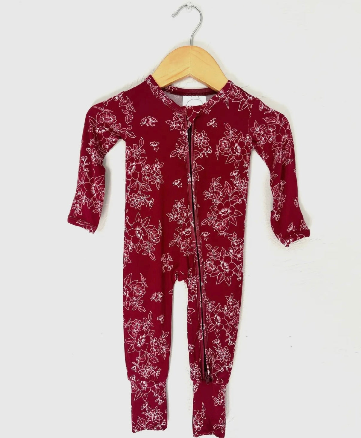 Burgundy Floral Sleeper