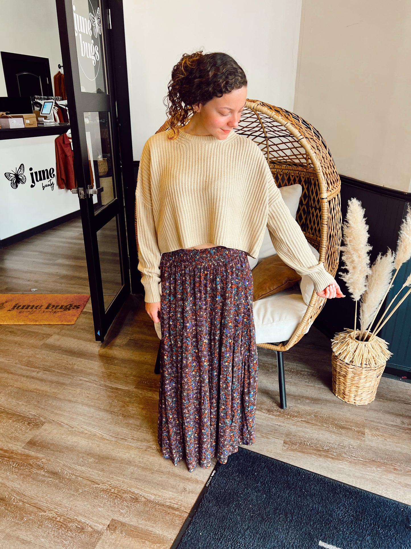 Autumn Leaf Maxi Skirt