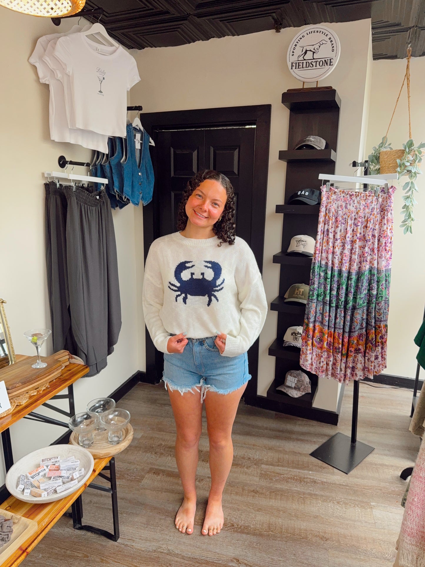 Blue Crab Sweater