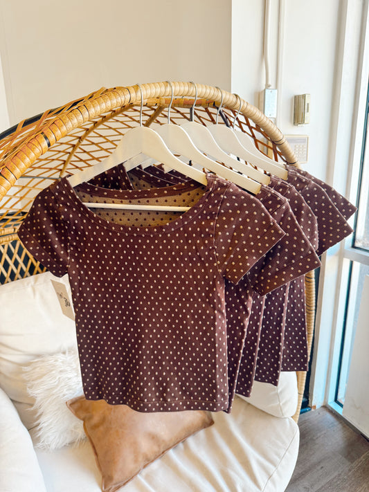 French Roast Polka Dot Tee