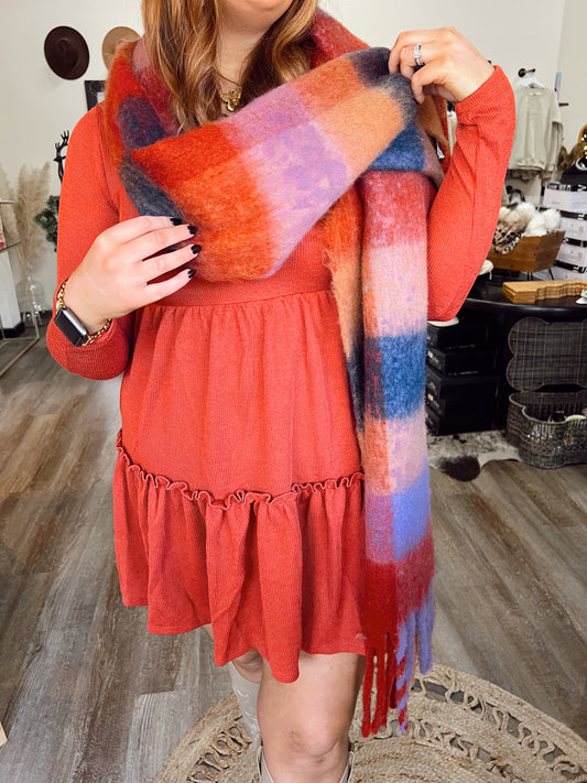 Fall Fringe Scarf