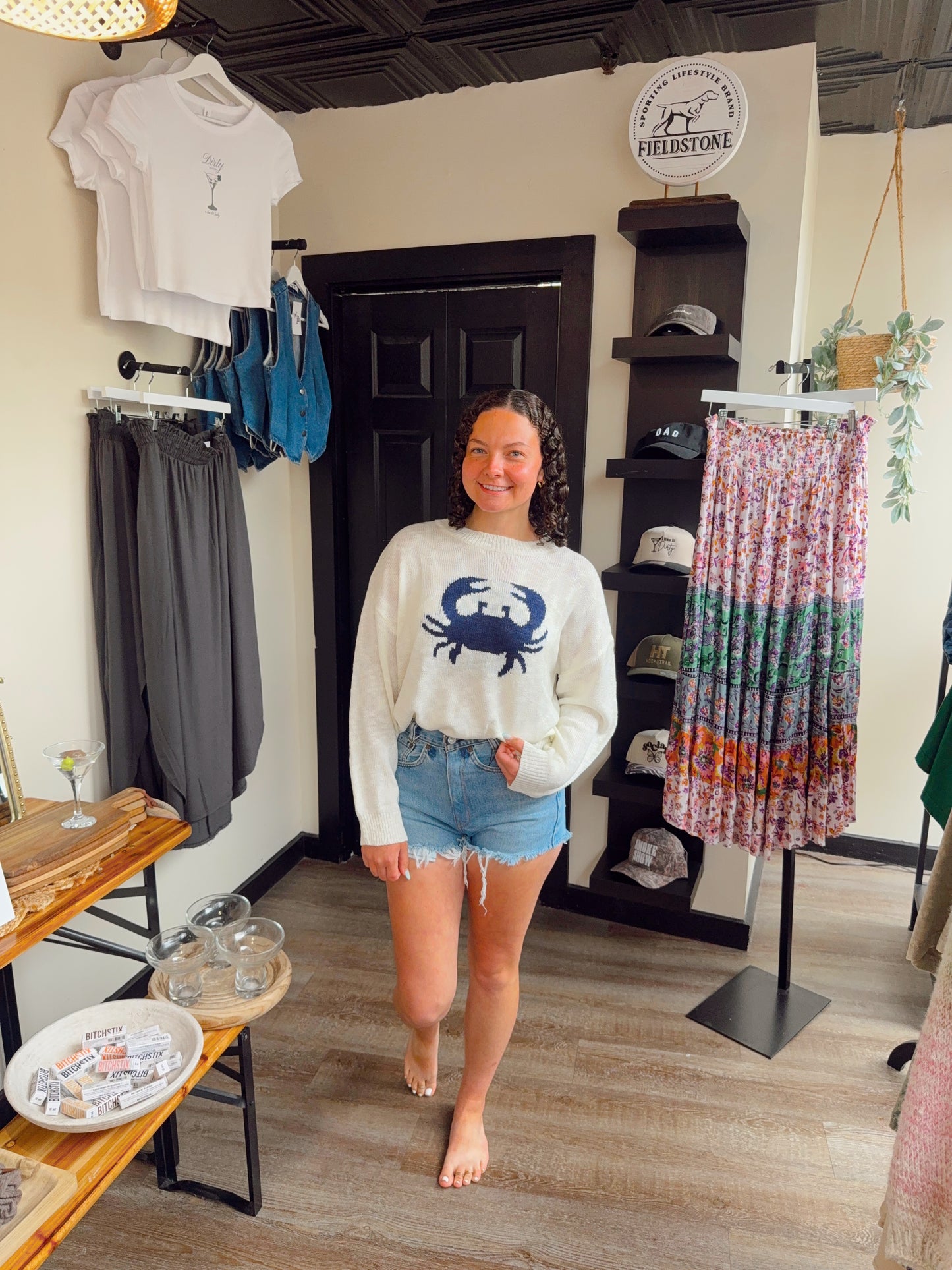 Blue Crab Sweater