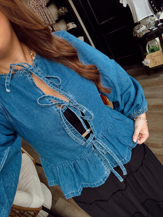 Darling Denim Top