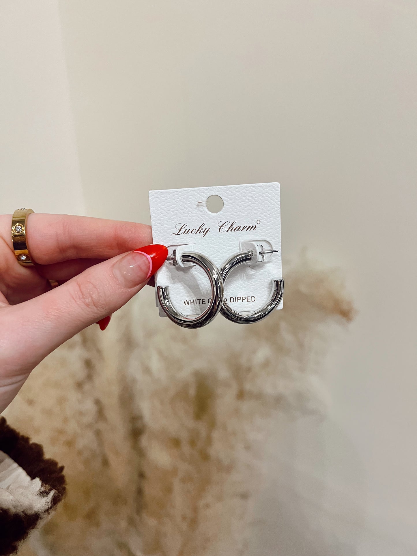 Silver Small Hoops