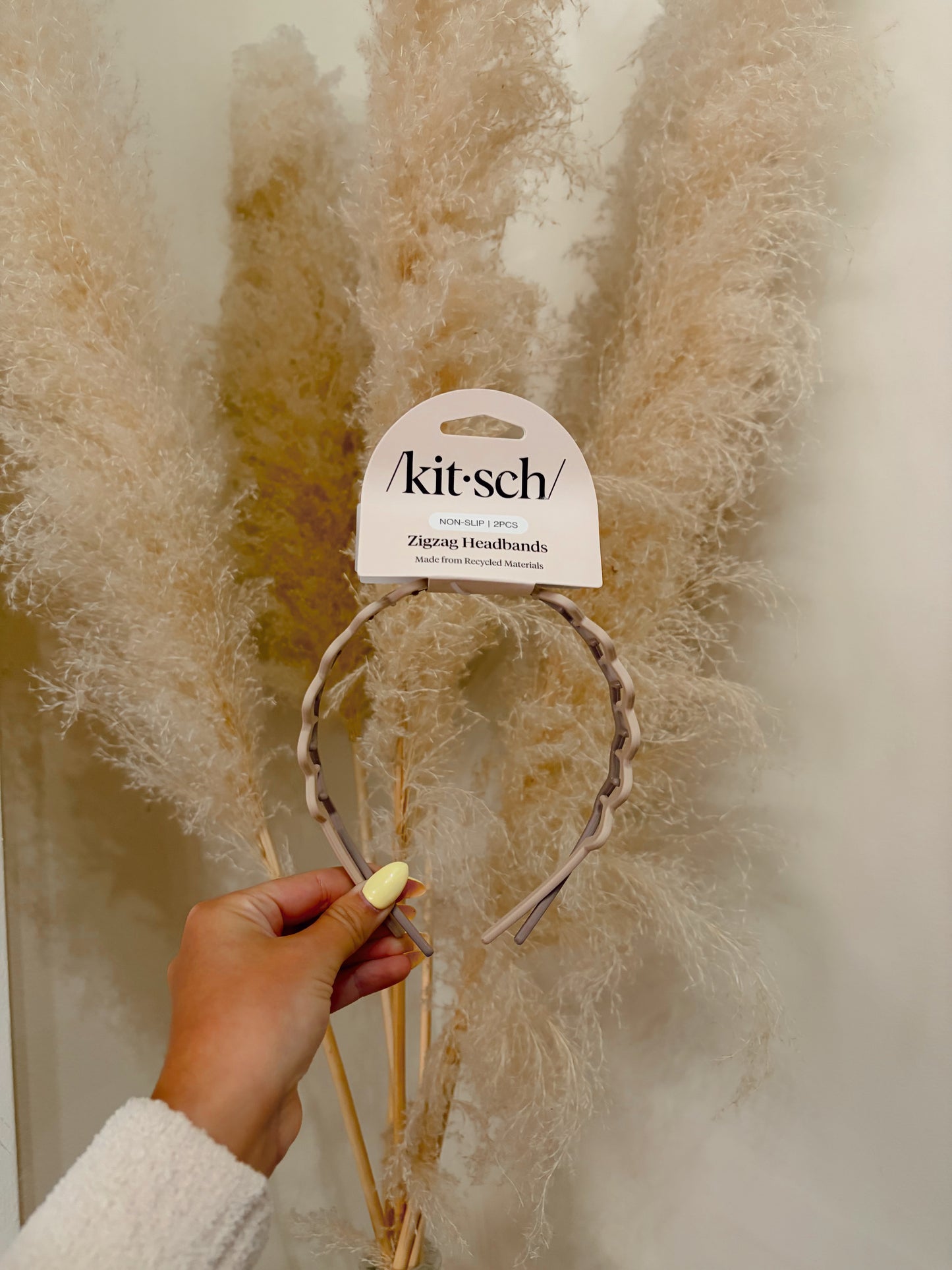 Kitsch Natural 2 Pack Zig Zag Headbands