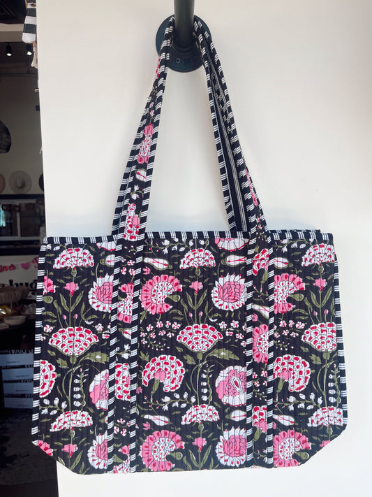 Midnight Bloom Tote
