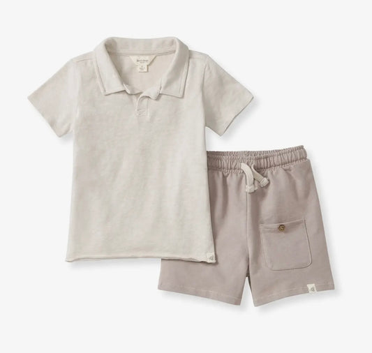 Chunky Polo Shirt & Shorts Set