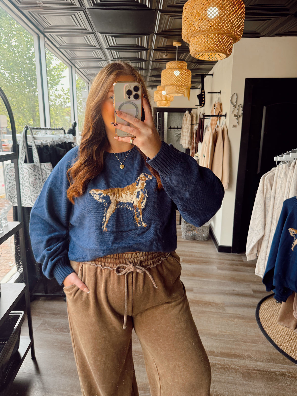 Navy Retriever Sweater