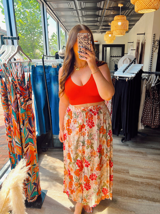 Farrah Floral Skirt