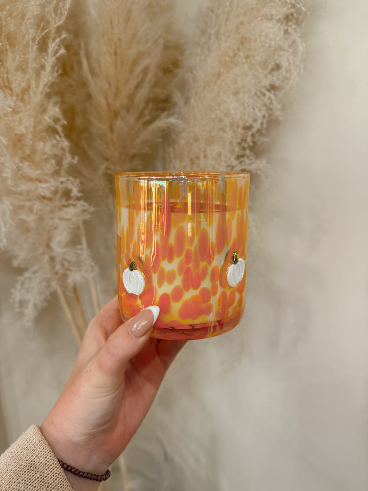 Pumpkin Icon Candle