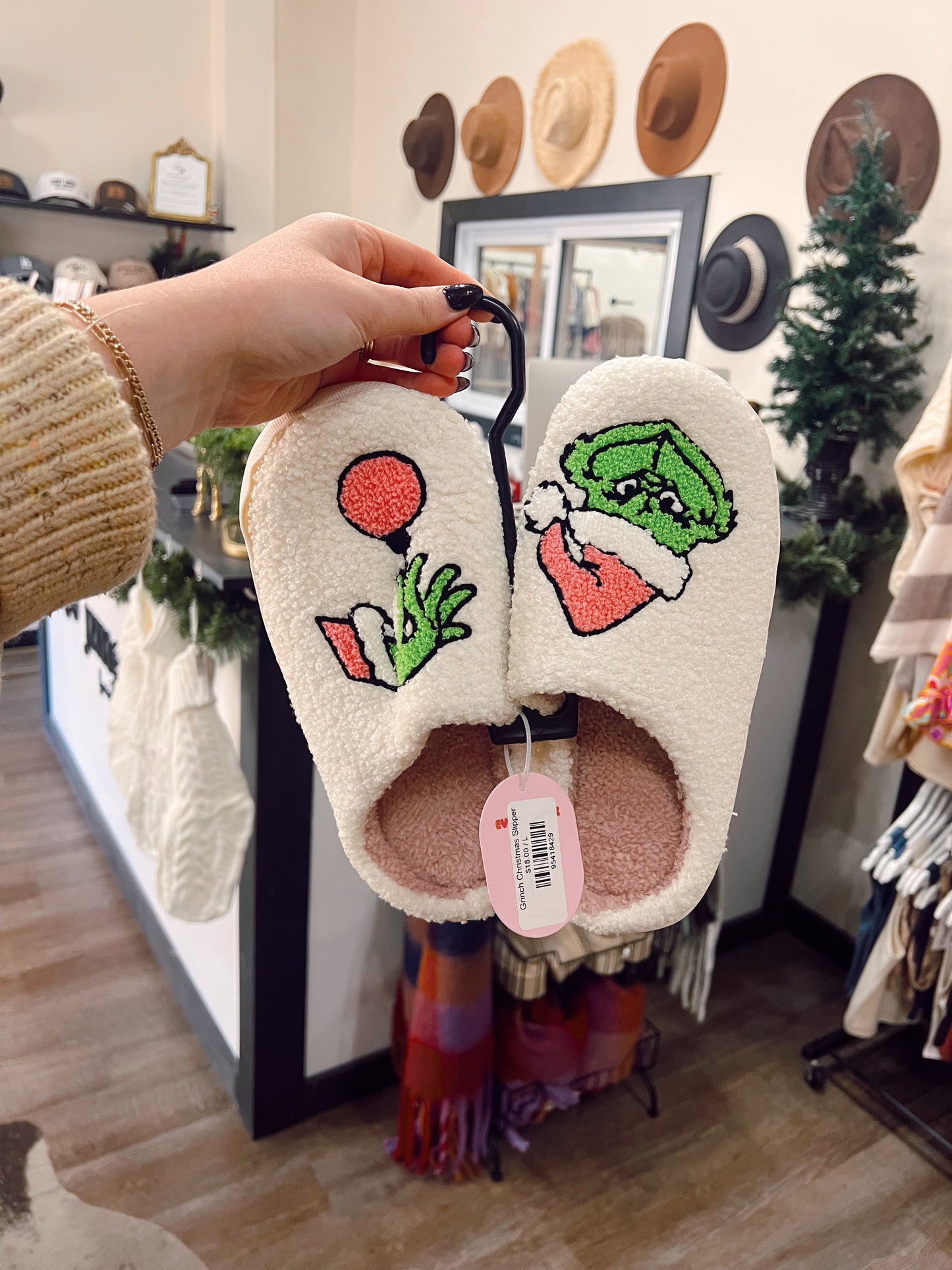 Grinch Christmas Slippers