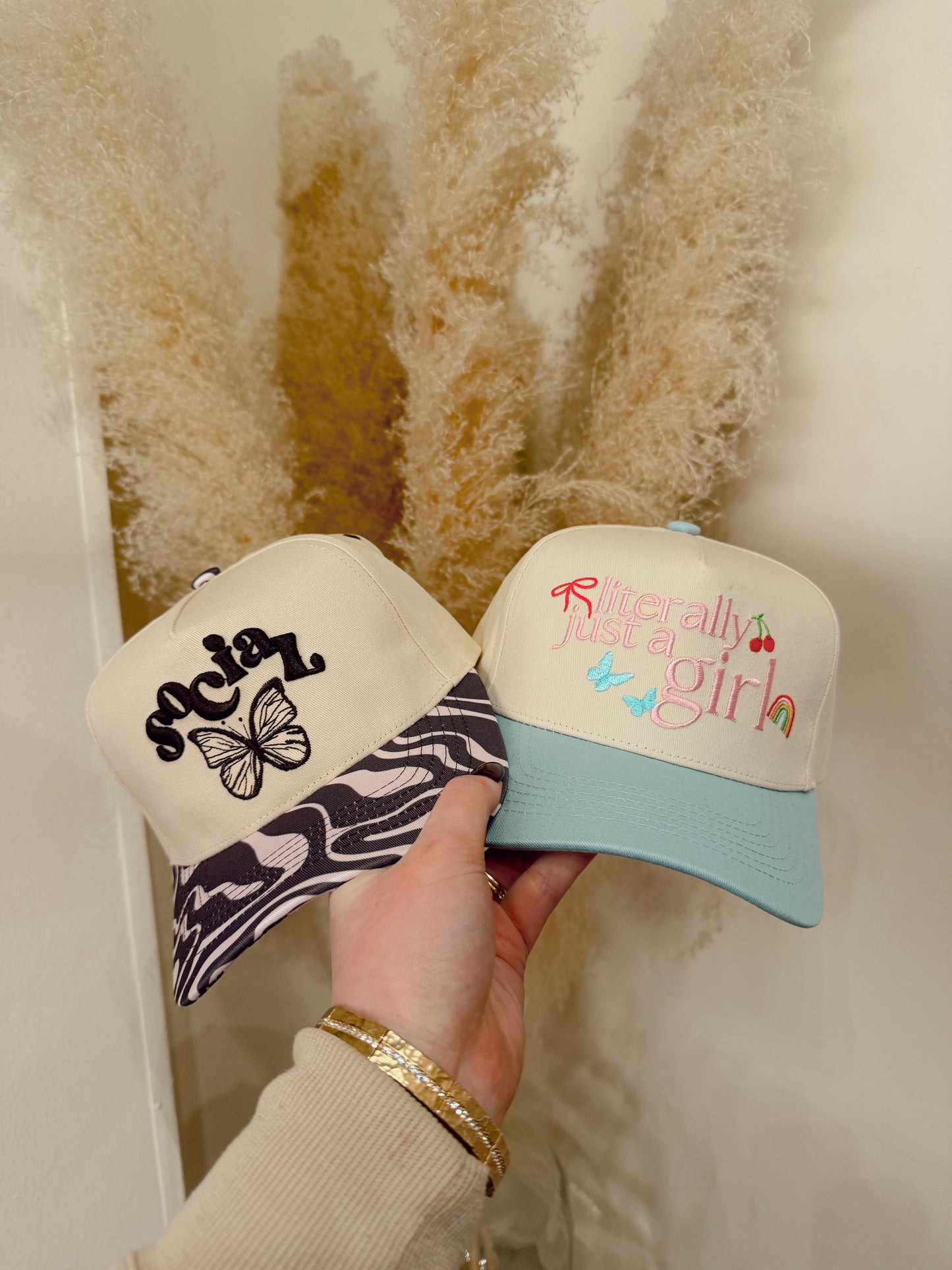 Social Butterfly Zebra Hat