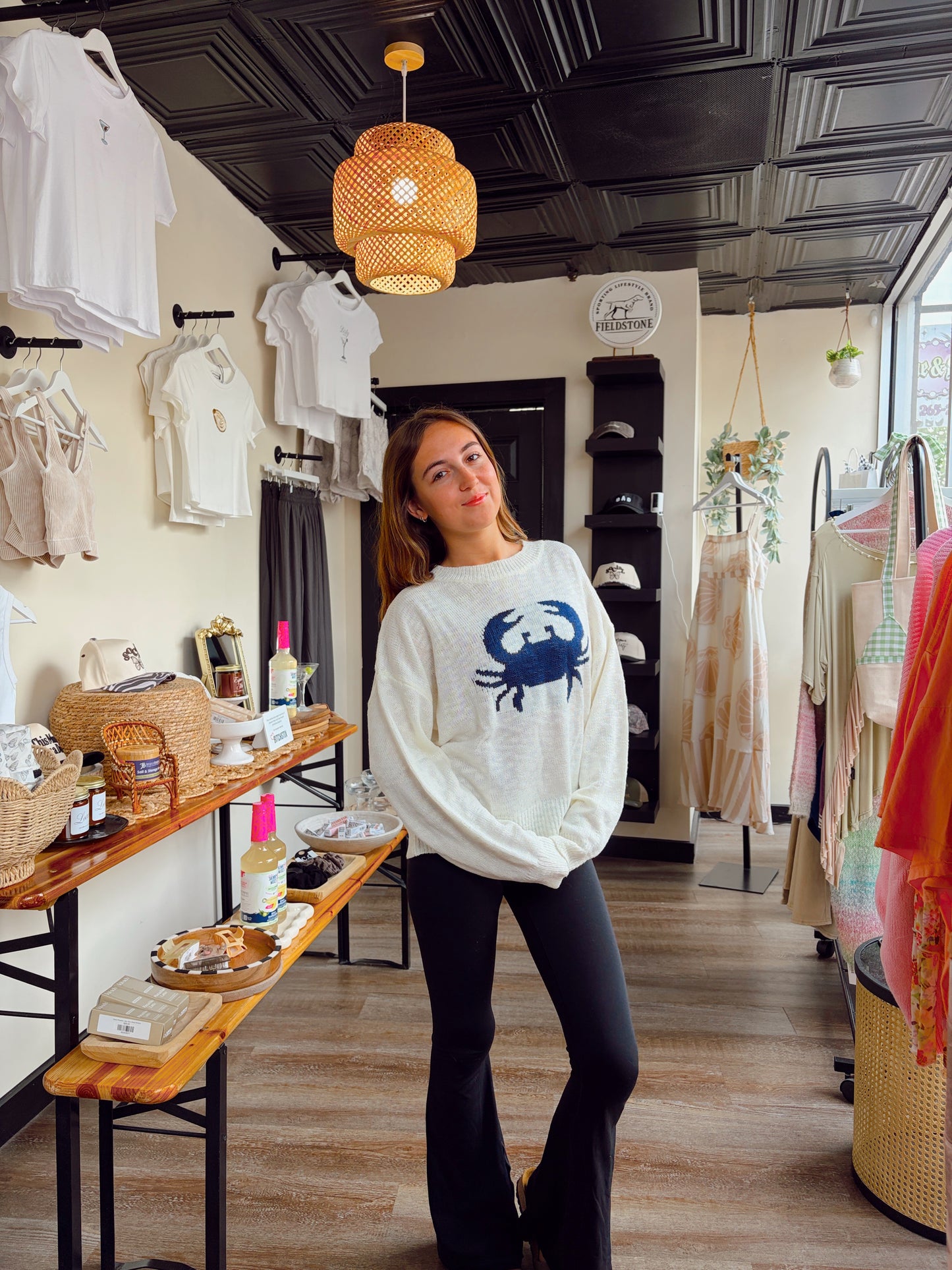 Blue Crab Sweater