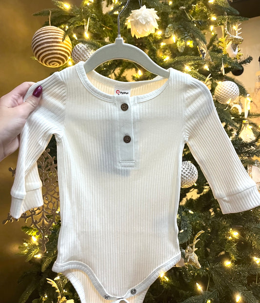 Cotton Ribbed Playsuit